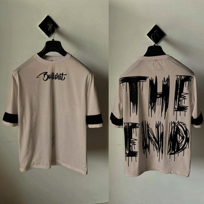 THE END PRINTED DROP SHOULDER T-SHIRT