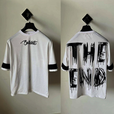 THE END PRINTED DROP SHOULDER T-SHIRT